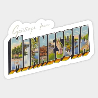 Greetings from Minnesota Sticker